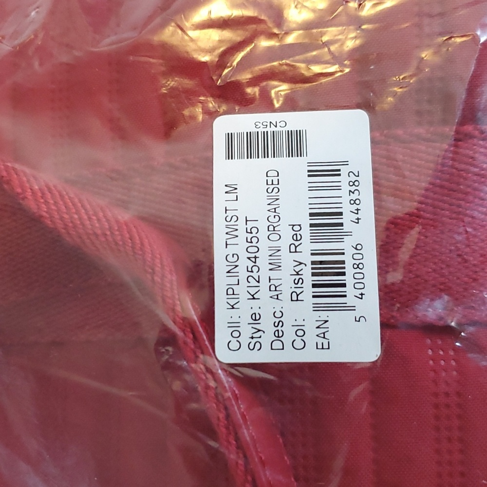 Kipling Art Mini Risky Red - Picture 7 of 8